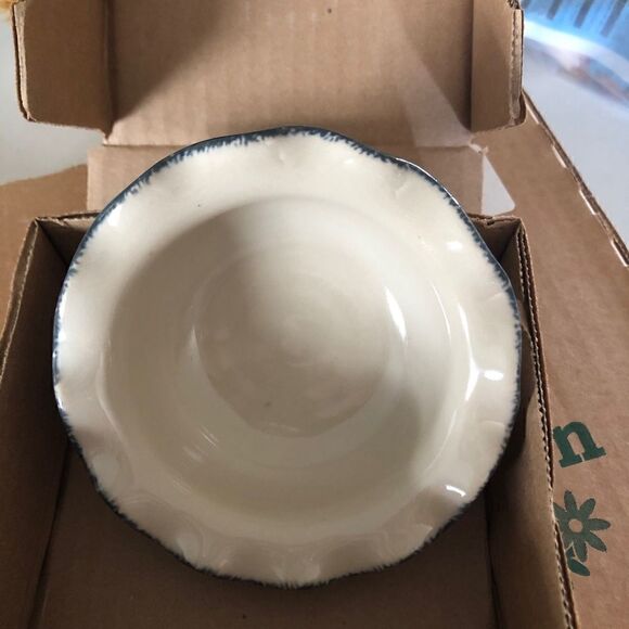 New Home & Garden Party Dip Bowl Hand Made in USA August 2001-NWOT - Picture 4 of 6